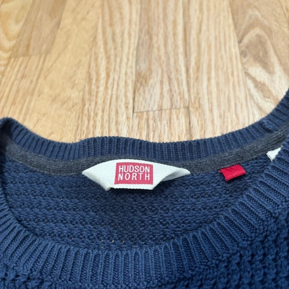Hudson North | 100% Cotton  Mens Cable Knit Crewneck Sweater Size XL - Picture 2 of 5